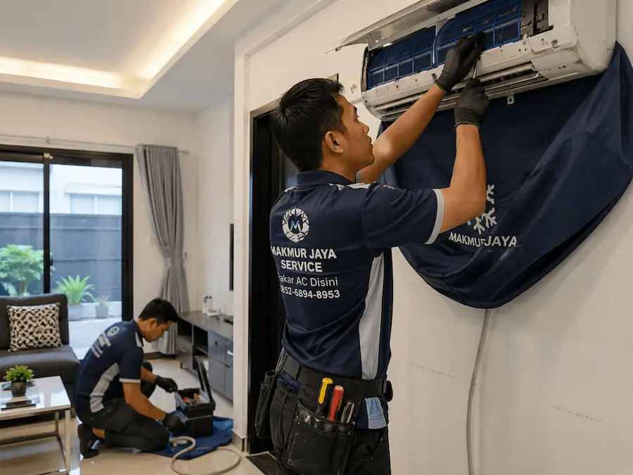 Bengkel dan teknisi service AC Makmur Jaya